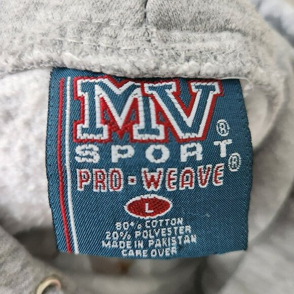 MV Sport Texas Lone Star State Pro Weave Heavy Thick Hoodie Vintage Sweatshirt L - Picture 5 of 16